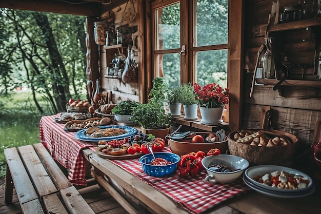 Uma Sinfonia de Sabores Comida foto