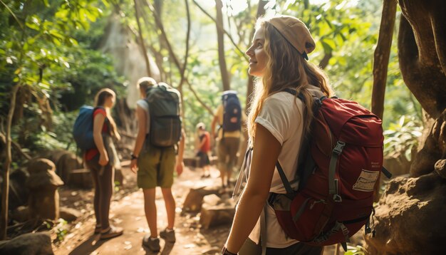 Foto uma sinfonia nômade de aventura e descoberta