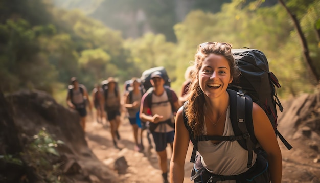 Foto uma sinfonia nômade de aventura e descoberta