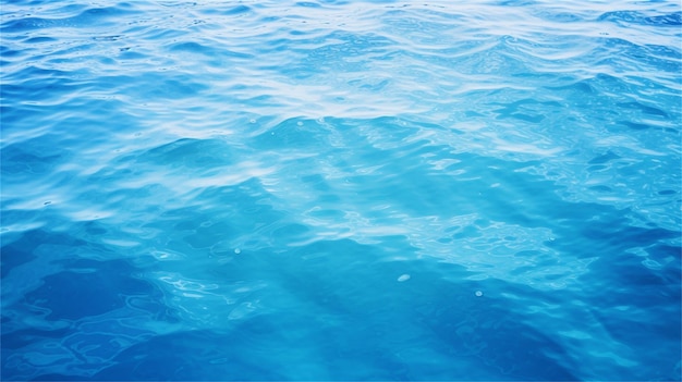 Uma superfície de água azul com um golfinho na água
