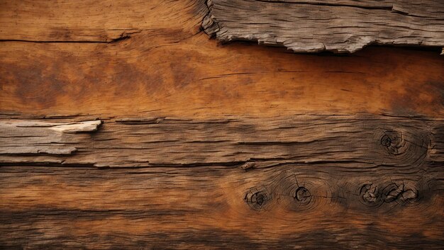 Uma superfície de madeira resistida ao tempo