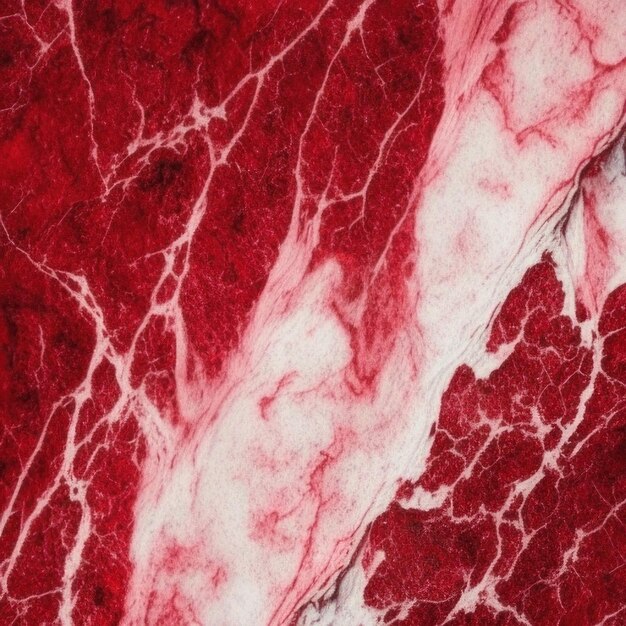 Foto uma superfície de mármore vermelho com um padrão vermelho e branco