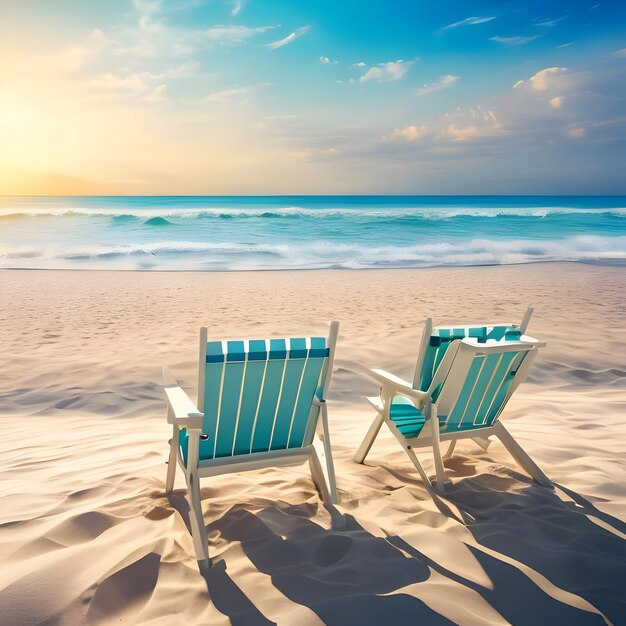 Uma tarde a relaxar numa cadeira de praia.