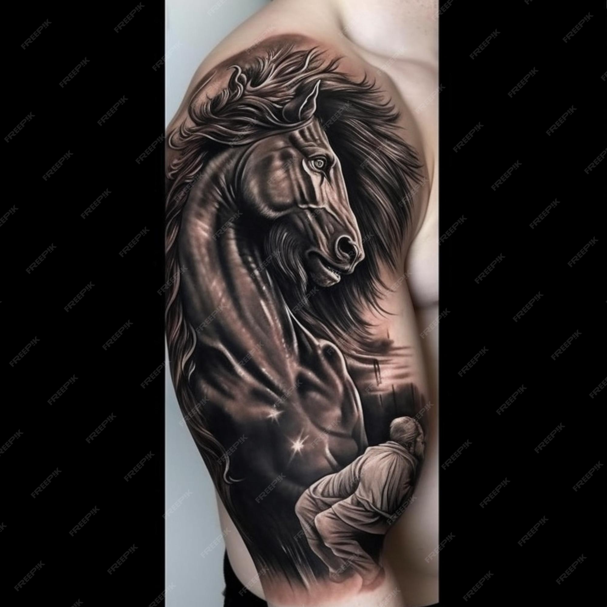 O que significa uma tatuagem de cavalo (cavalo) - Tudo sobre tatuagem