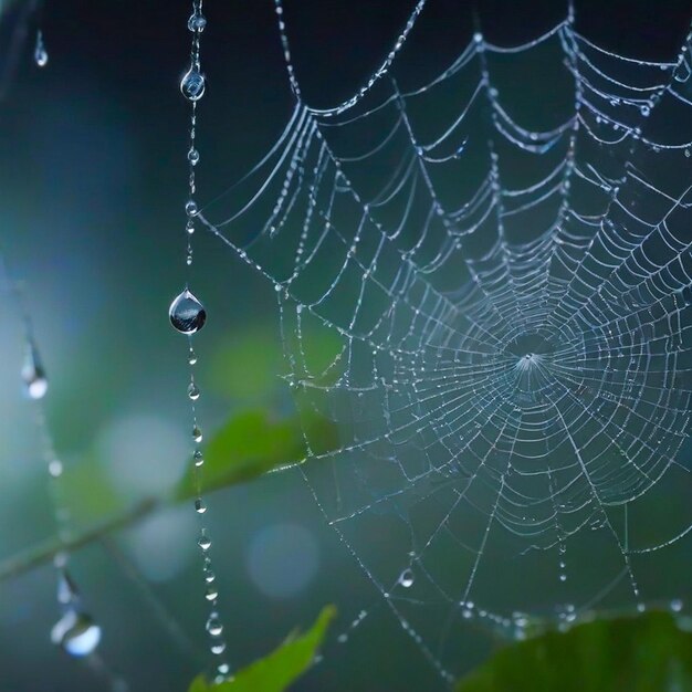 Uma teia de aranha gerada por Ai