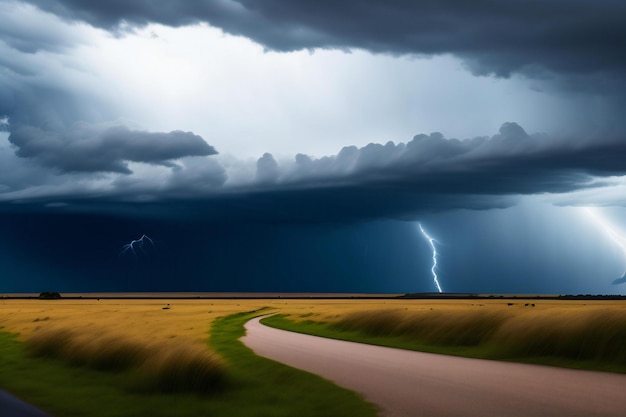 Uma tempestade está chegando nos campos da África do Sul A tempestade está chegando