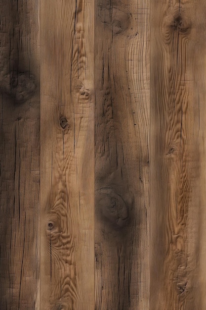 Uma textura de madeira marrom com um fundo marrom escuro.