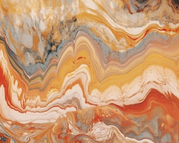 Uma textura de mármore colorida com um padrão giratório