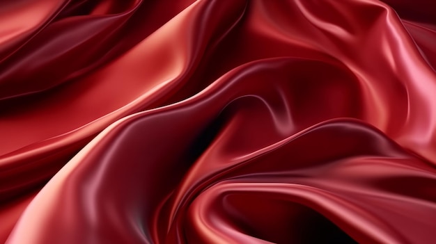 Uma textura de seda vermelha com a palavra "vermelho" nela.