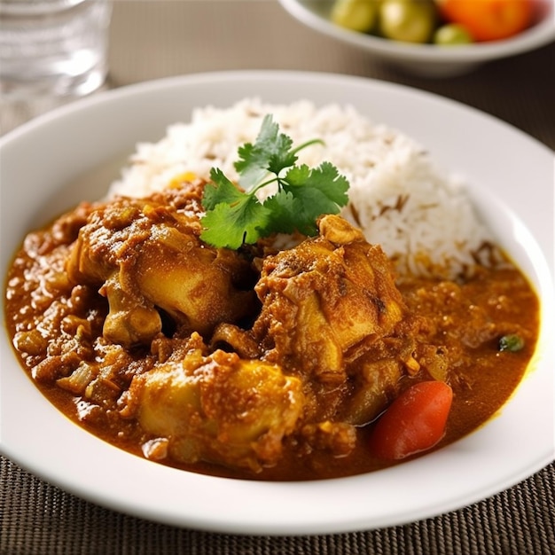 uma tigela de arroz com arroz e legumes.