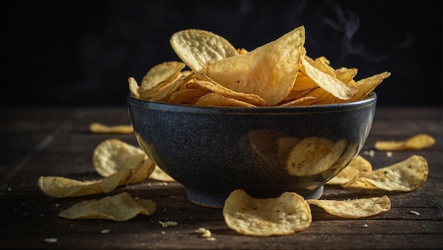 uma tigela de batatas fritas