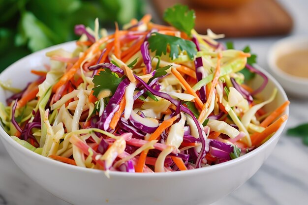 uma tigela de salada com cenouras, azeitona e azeitona