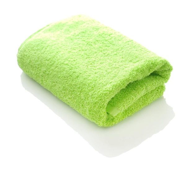 Uma toalha verde