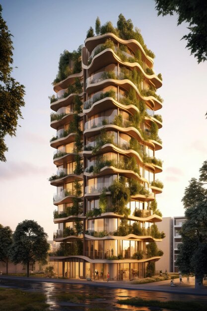 Uma torre residencial contemporânea de 7 andares influenciada pelo estilo distinto de Thomas Heatherwick