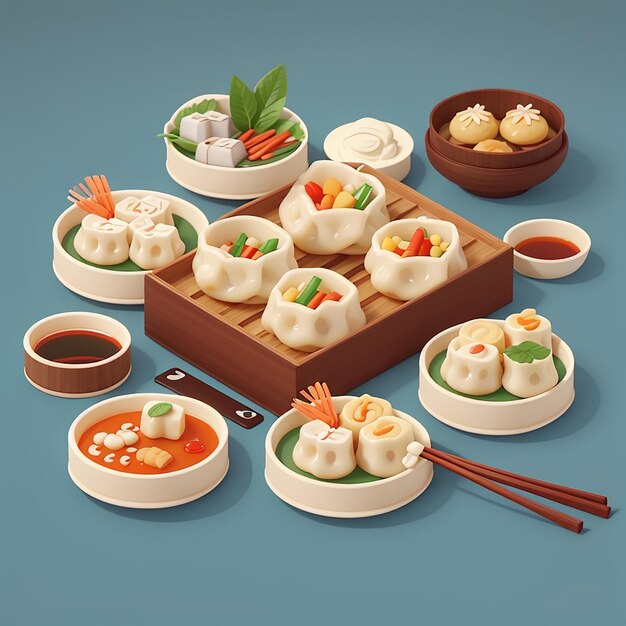 uma variedade de pratos de sushi, incluindo sushi sushi e sushi