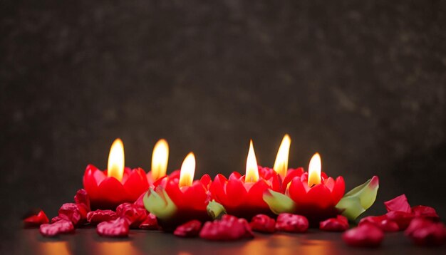 Uma vela com a palavra diwali