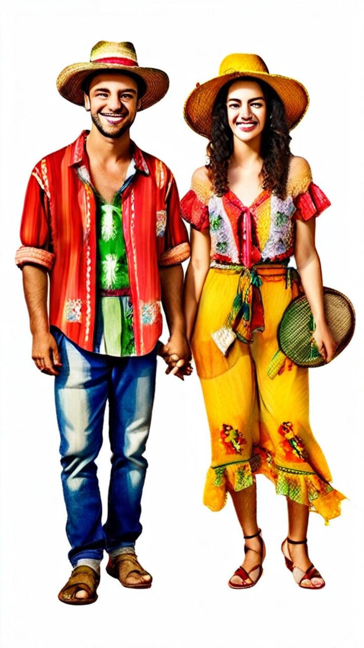Foto uma vibrante celebração do mês da herança hispânica com danças tradicionais e trajes coloridos