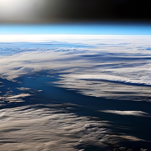 Foto uma visão da terra a partir do espaço.