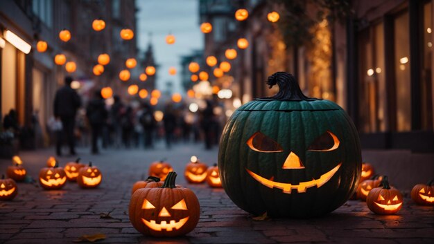 uma visão das celebrações do Halloween na cidade