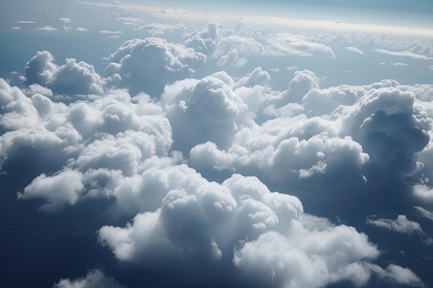 Uma visão das nuvens de cima