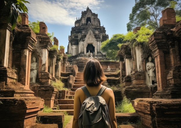 Uma visita guiada explorando as antigas ruínas de Chiang Mai