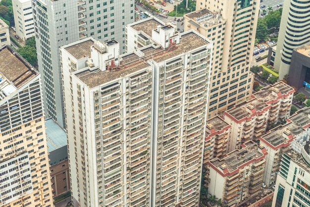 Foto uma vista aérea da província de nanning, na china.