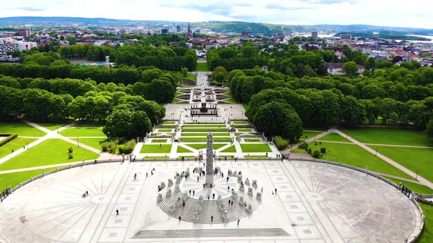 Foto uma vista da cidade de dresden do alto do palácio