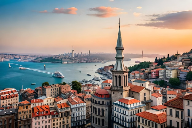 Uma vista da cidade do porto, portugal