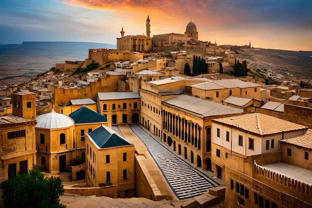 Uma vista da cidade velha de jerusalém