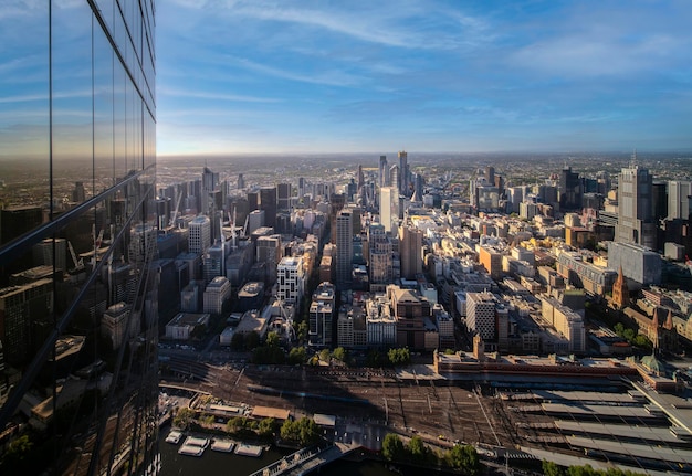 Uma vista de Melbourne no dia Victoria Austrália