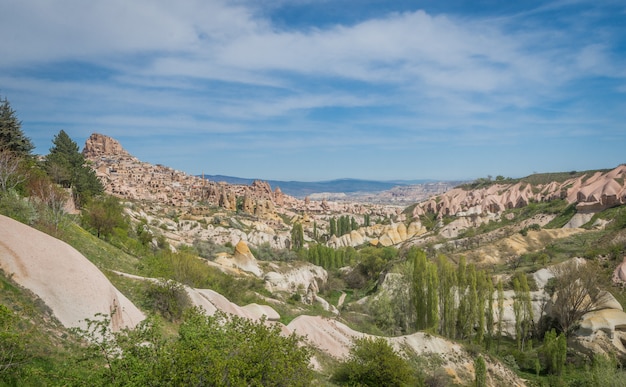 Foto uma vista deslumbrante na capadócia