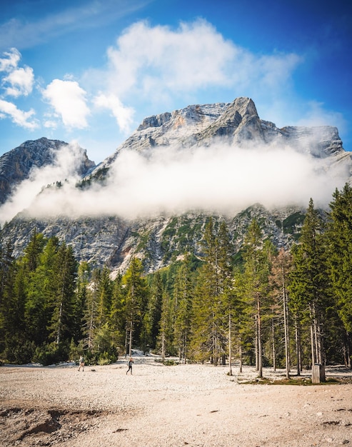 Uma vista fantástica sobre o lago braies