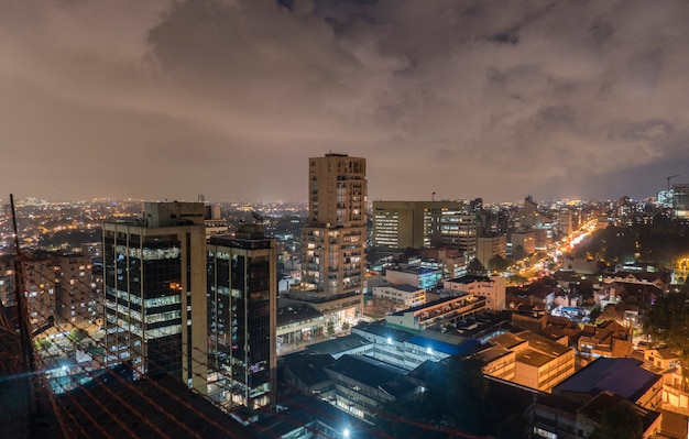 Uma vista panorâmica da cidade