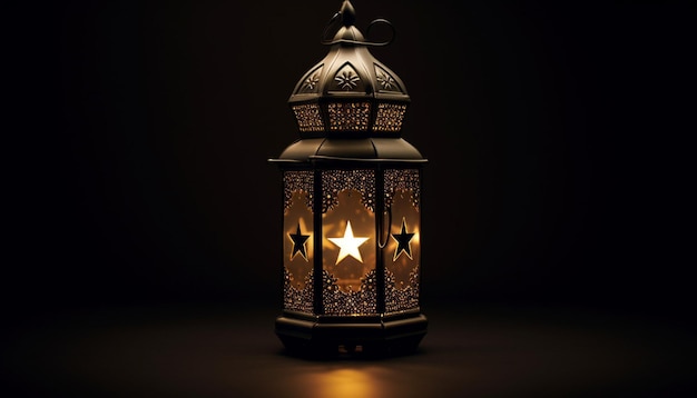 uma visualização 3D de uma lanterna paquistanesa minimalista