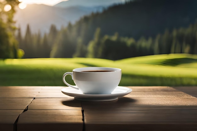 Uma xícara de café da manhã