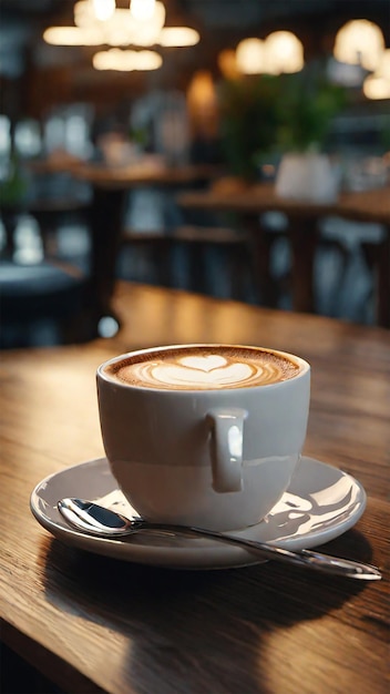 Uma xícara de café fotografia instagram carretéis conteúdo coffeeshop