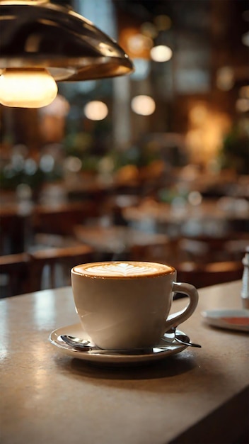 Uma xícara de café fotografia instagram carretéis conteúdo coffeeshop