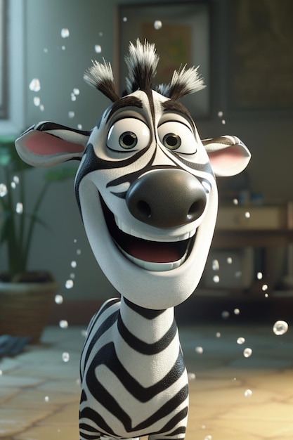 Foto uma zebra do filme o rei leão