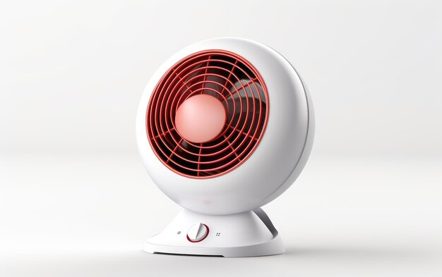Umfassen Sie gemütliche Räume mit dem Desktop Mini Fan Heater in Rot und Weiß