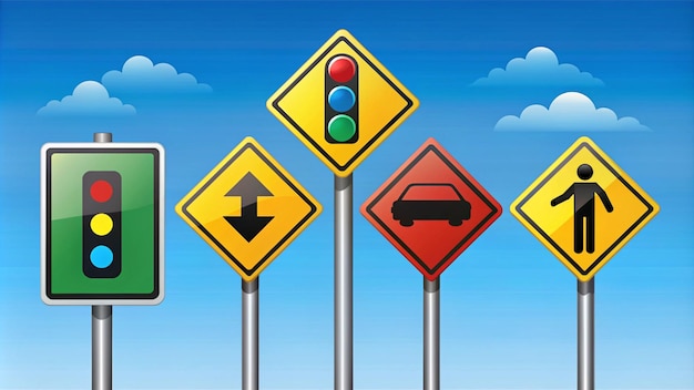 Umfassende Verkehrsschilder für die Straßenverkehrssicherheitsbildung