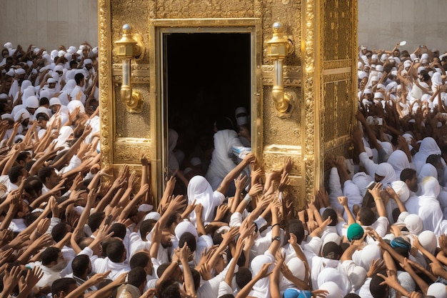 Umrah oder Hajj in der Haram-Moschee in Mekka Saudi-Arabien Tage der Hajj