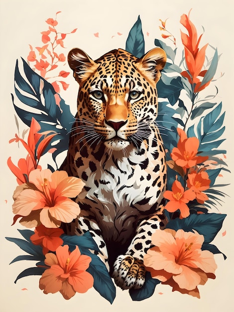 Una_ilustracion_AI_generativa_de_un_leopardo_en