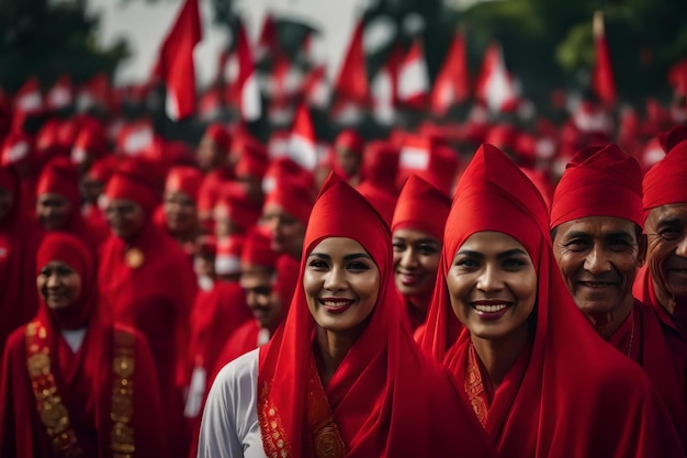 Foto unabhängigkeitstag von indonesien