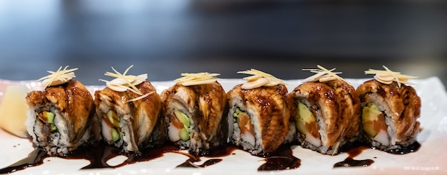 Unagi Roll köstliches Japan-Lebensmittel