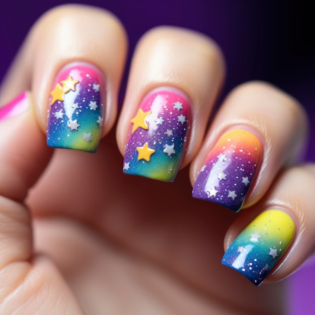 Las uñas del arco iris de la galaxia