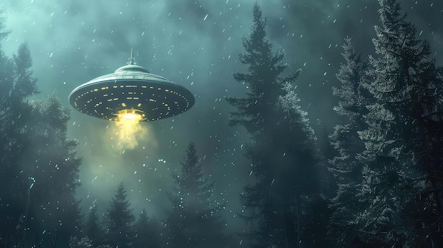 Foto unbekanntes fliegendes objekt ufo