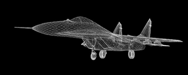 Unbemanntes Luftfahrzeug (UAV), Karosseriestruktur, Drahtmodell