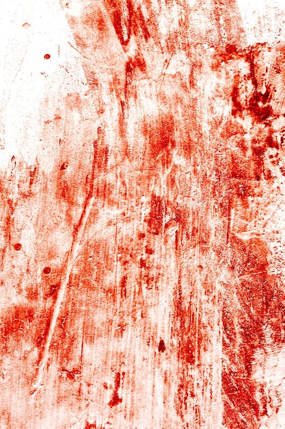 Foto unheimlich rote wand für die hintergrundwände sind voller blutflecken und kratzer