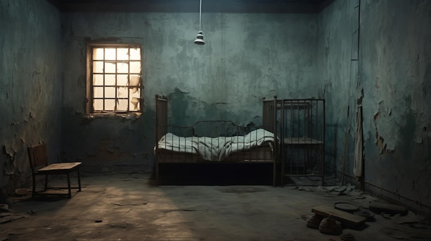 Unheimlicher Industrie-Horror fesselt das Innere einer russischen Gefängniszelle