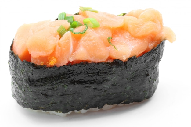 Uni Lachs-Gunkan-Sushi